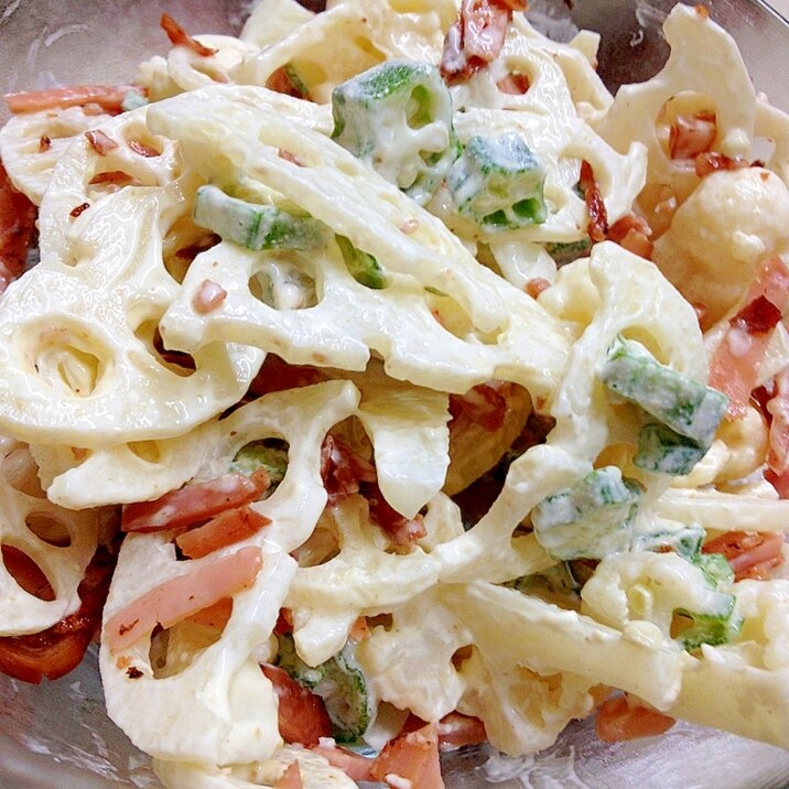 ☆彡オクラ☆彡 ◎レンコン◎ 入り惣菜風サラダ